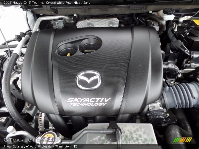 Crystal White Pearl Mica / Sand 2016 Mazda CX-5 Touring
