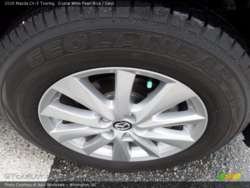 Crystal White Pearl Mica / Sand 2016 Mazda CX-5 Touring