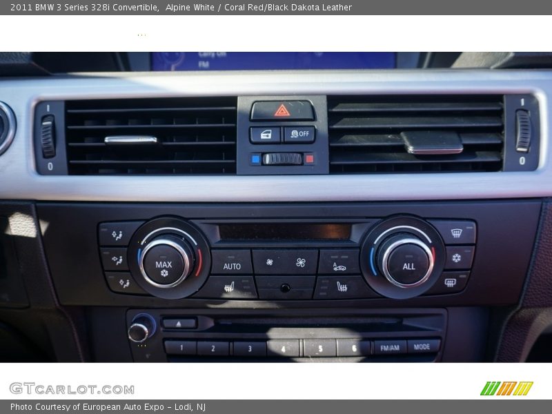 Alpine White / Coral Red/Black Dakota Leather 2011 BMW 3 Series 328i Convertible