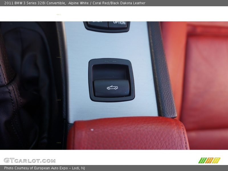 Alpine White / Coral Red/Black Dakota Leather 2011 BMW 3 Series 328i Convertible