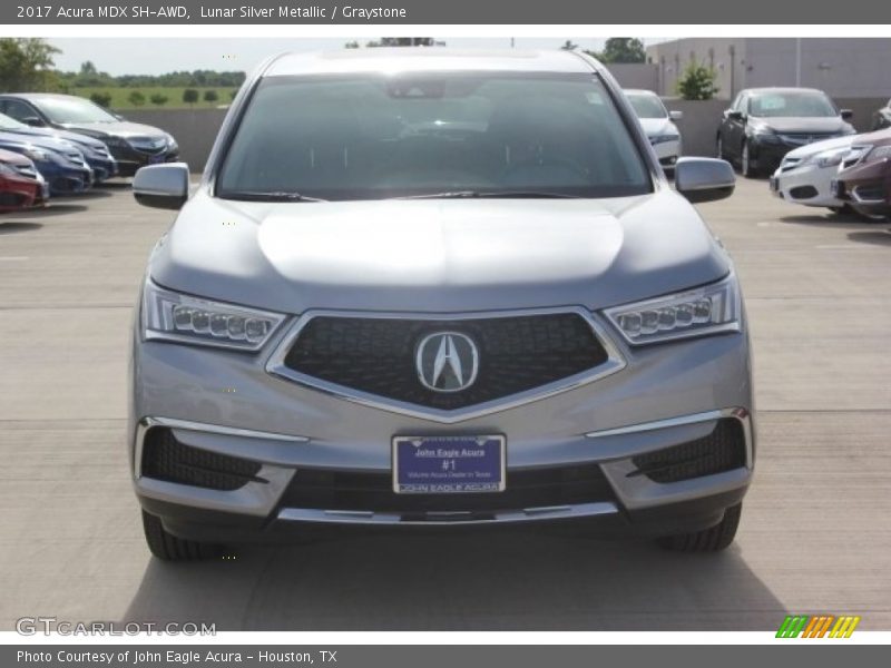 Lunar Silver Metallic / Graystone 2017 Acura MDX SH-AWD