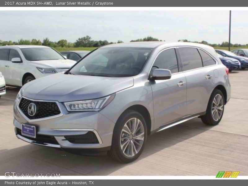 Lunar Silver Metallic / Graystone 2017 Acura MDX SH-AWD