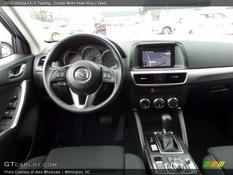 Crystal White Pearl Mica / Sand 2016 Mazda CX-5 Touring