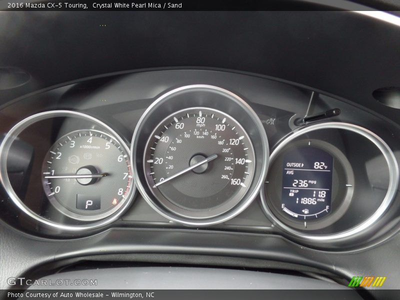Crystal White Pearl Mica / Sand 2016 Mazda CX-5 Touring