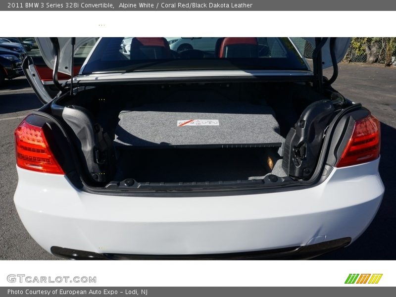 Alpine White / Coral Red/Black Dakota Leather 2011 BMW 3 Series 328i Convertible