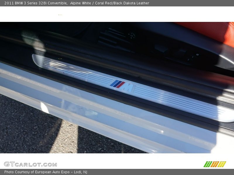 Alpine White / Coral Red/Black Dakota Leather 2011 BMW 3 Series 328i Convertible