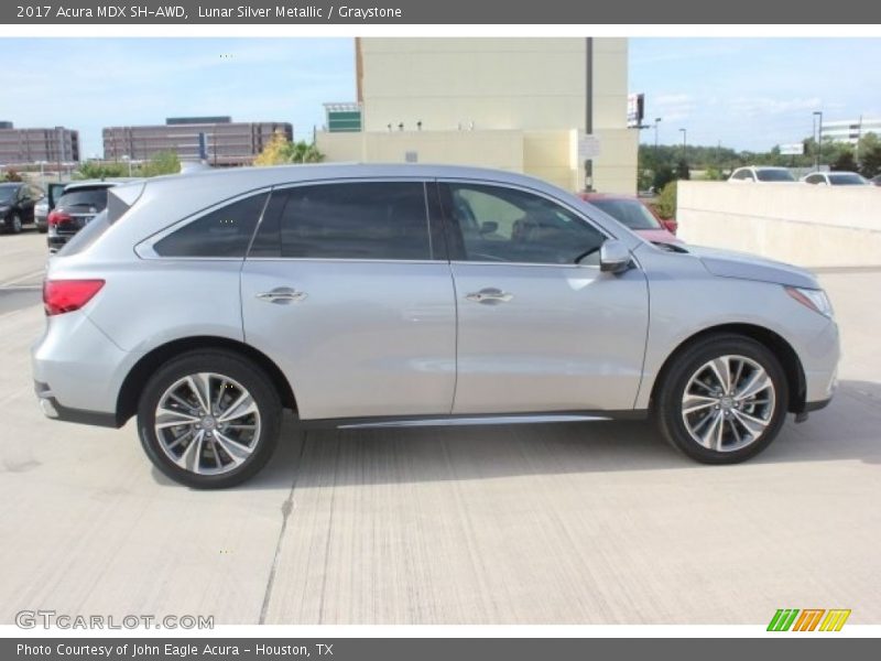 Lunar Silver Metallic / Graystone 2017 Acura MDX SH-AWD