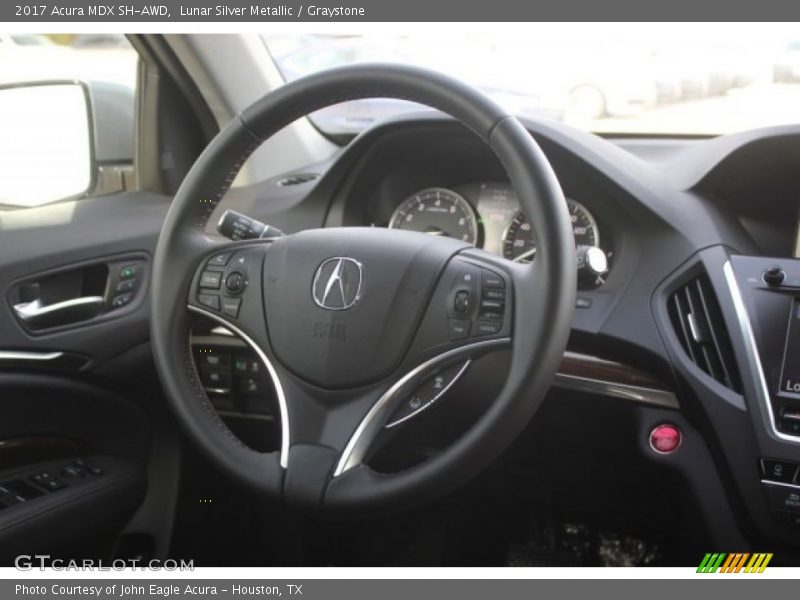 Lunar Silver Metallic / Graystone 2017 Acura MDX SH-AWD