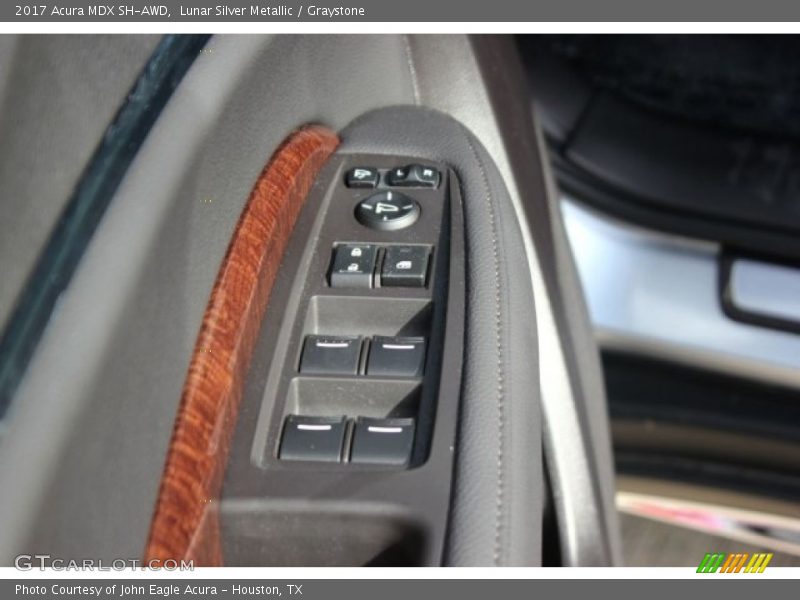 Lunar Silver Metallic / Graystone 2017 Acura MDX SH-AWD