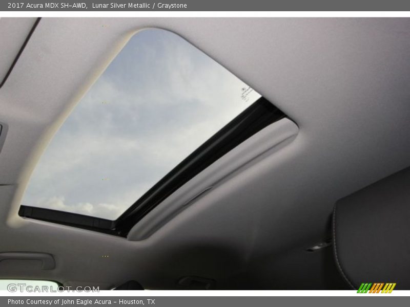 Lunar Silver Metallic / Graystone 2017 Acura MDX SH-AWD