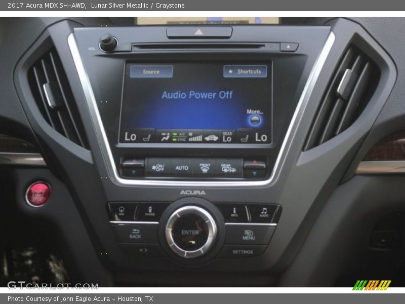 Lunar Silver Metallic / Graystone 2017 Acura MDX SH-AWD