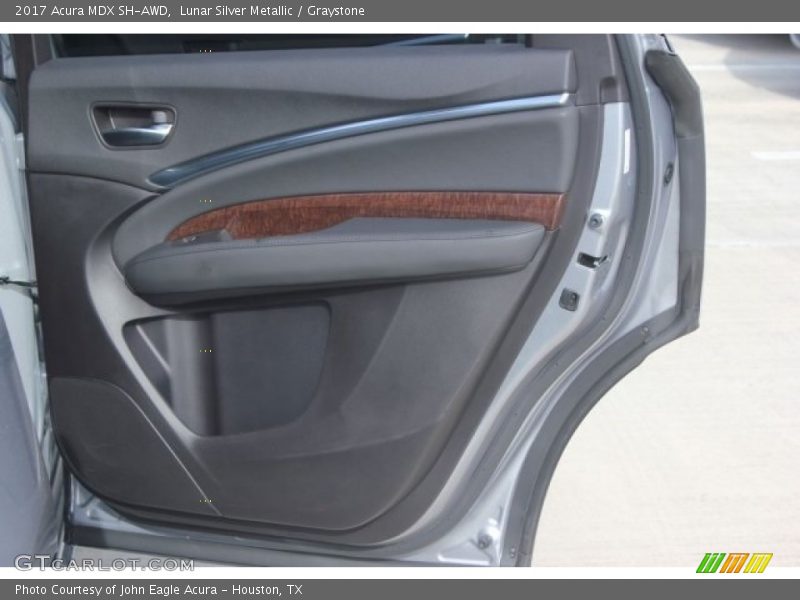 Lunar Silver Metallic / Graystone 2017 Acura MDX SH-AWD
