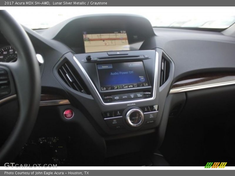 Lunar Silver Metallic / Graystone 2017 Acura MDX SH-AWD