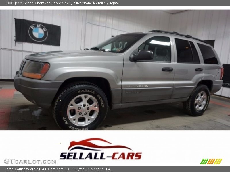 Silverstone Metallic / Agate 2000 Jeep Grand Cherokee Laredo 4x4