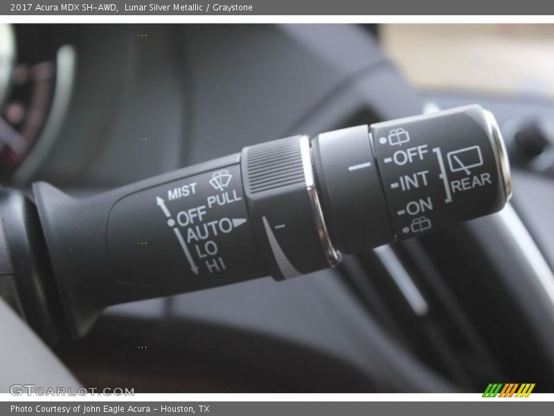 Lunar Silver Metallic / Graystone 2017 Acura MDX SH-AWD