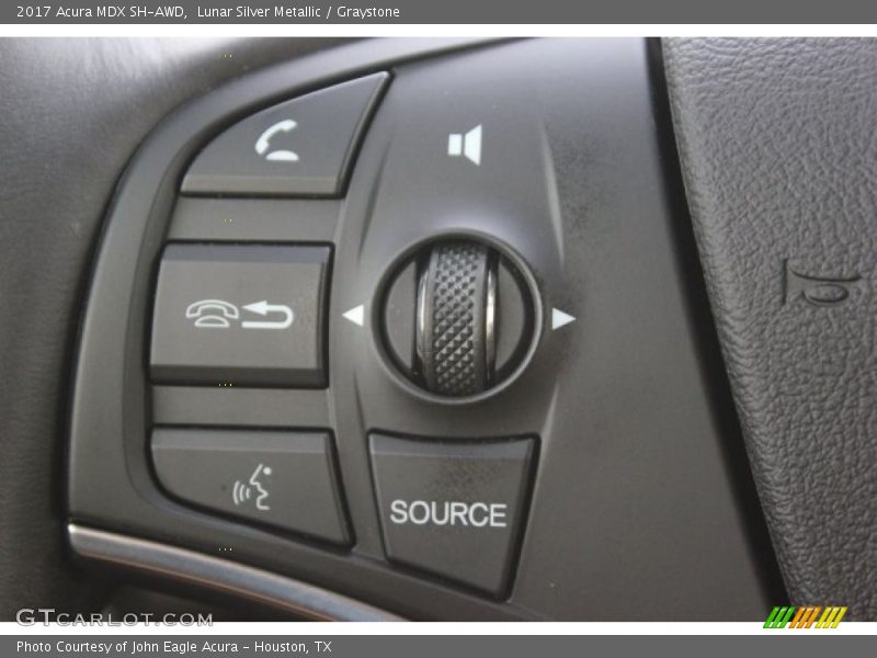 Lunar Silver Metallic / Graystone 2017 Acura MDX SH-AWD