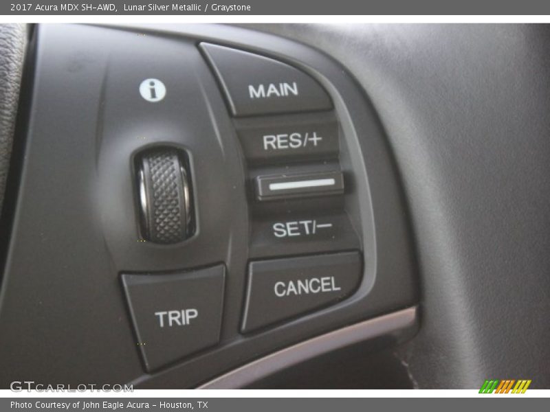 Lunar Silver Metallic / Graystone 2017 Acura MDX SH-AWD