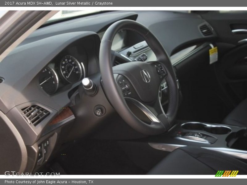 Lunar Silver Metallic / Graystone 2017 Acura MDX SH-AWD