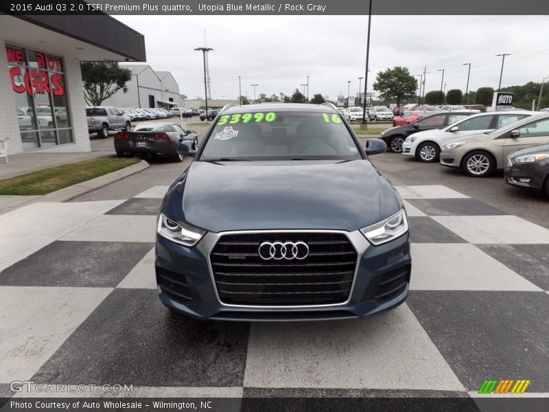 Utopia Blue Metallic / Rock Gray 2016 Audi Q3 2.0 TSFI Premium Plus quattro