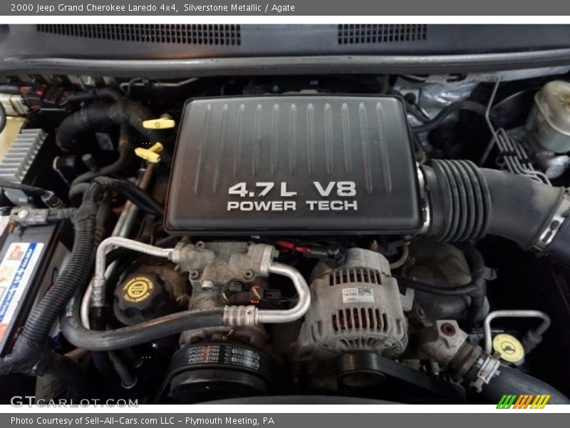 Silverstone Metallic / Agate 2000 Jeep Grand Cherokee Laredo 4x4