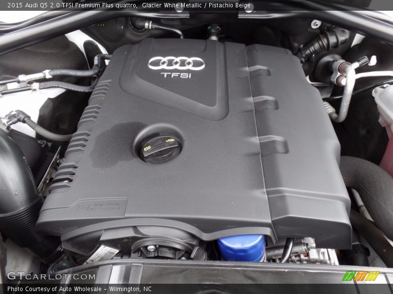 Glacier White Metallic / Pistachio Beige 2015 Audi Q5 2.0 TFSI Premium Plus quattro
