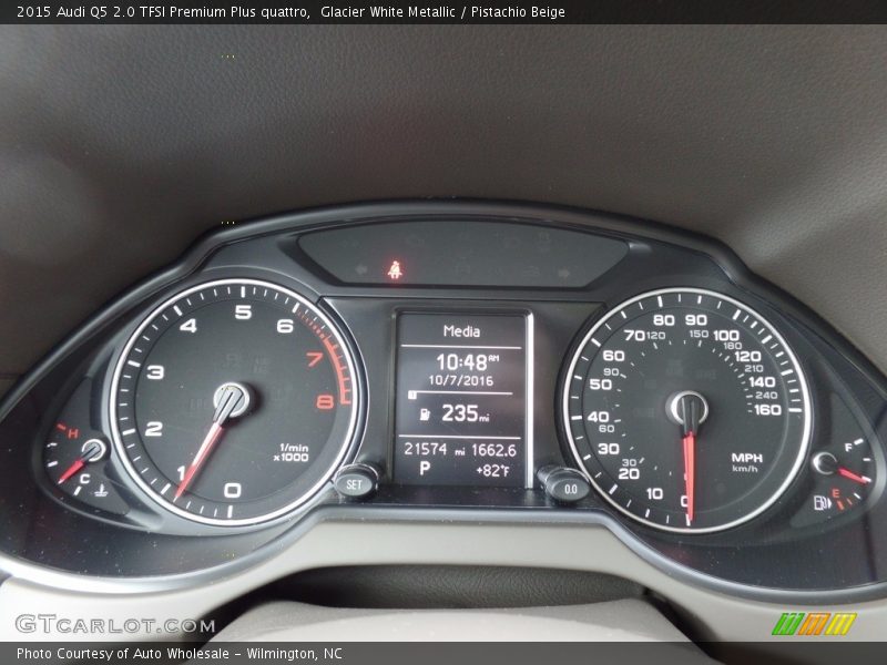 Glacier White Metallic / Pistachio Beige 2015 Audi Q5 2.0 TFSI Premium Plus quattro