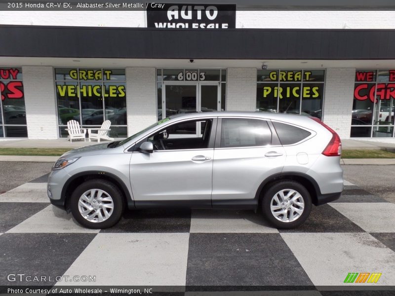 Alabaster Silver Metallic / Gray 2015 Honda CR-V EX