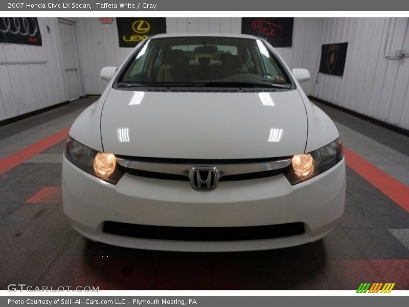 Taffeta White / Gray 2007 Honda Civic LX Sedan