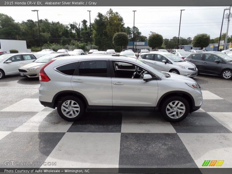 Alabaster Silver Metallic / Gray 2015 Honda CR-V EX