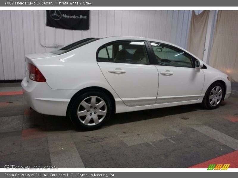 Taffeta White / Gray 2007 Honda Civic LX Sedan