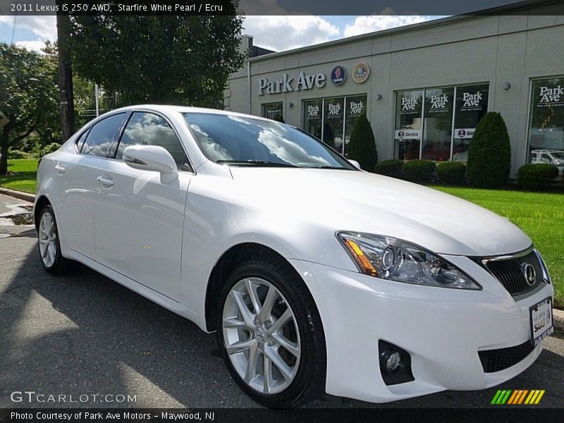 Starfire White Pearl / Ecru 2011 Lexus IS 250 AWD