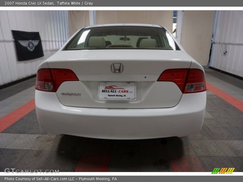 Taffeta White / Gray 2007 Honda Civic LX Sedan