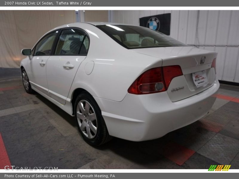 Taffeta White / Gray 2007 Honda Civic LX Sedan