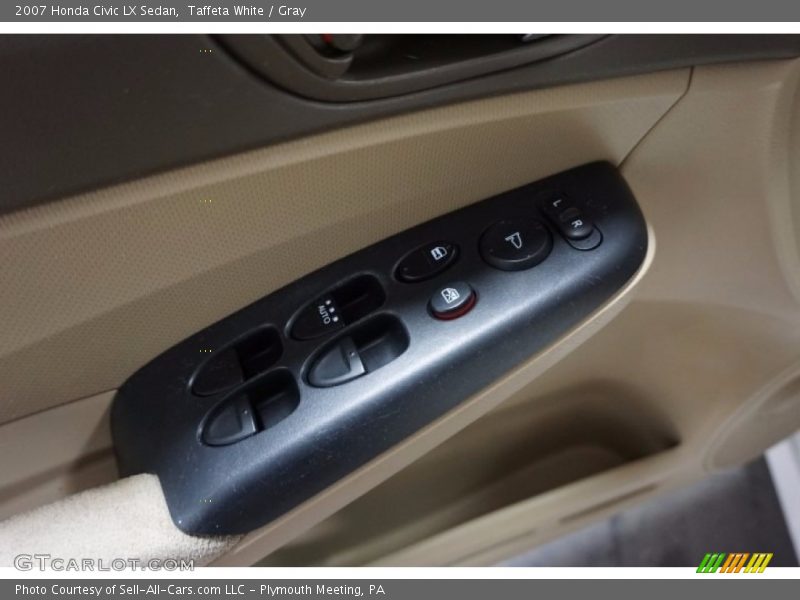Taffeta White / Gray 2007 Honda Civic LX Sedan