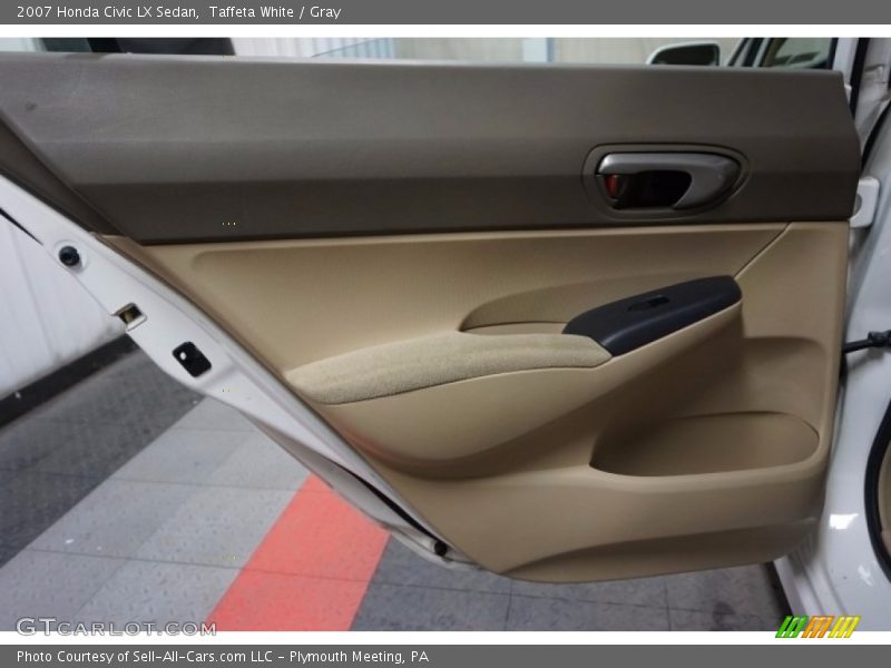 Taffeta White / Gray 2007 Honda Civic LX Sedan