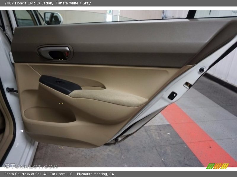 Taffeta White / Gray 2007 Honda Civic LX Sedan
