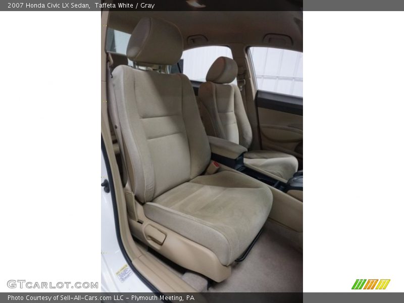 Taffeta White / Gray 2007 Honda Civic LX Sedan