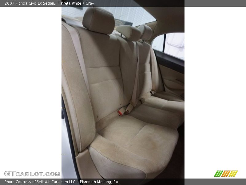 Taffeta White / Gray 2007 Honda Civic LX Sedan