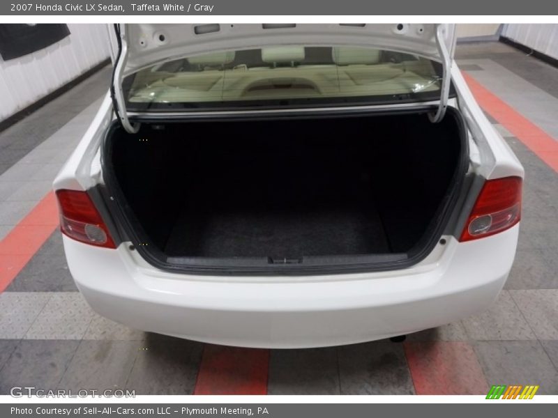 Taffeta White / Gray 2007 Honda Civic LX Sedan