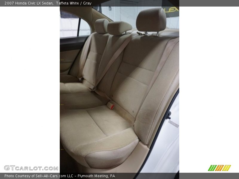 Taffeta White / Gray 2007 Honda Civic LX Sedan