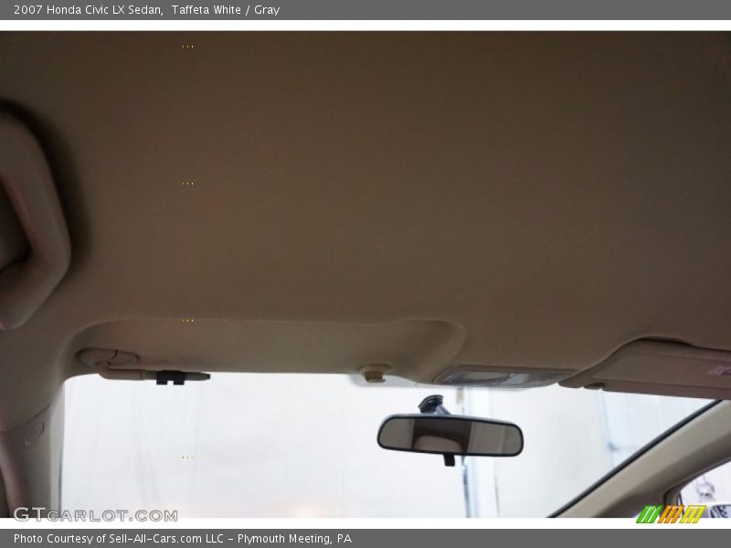 Taffeta White / Gray 2007 Honda Civic LX Sedan