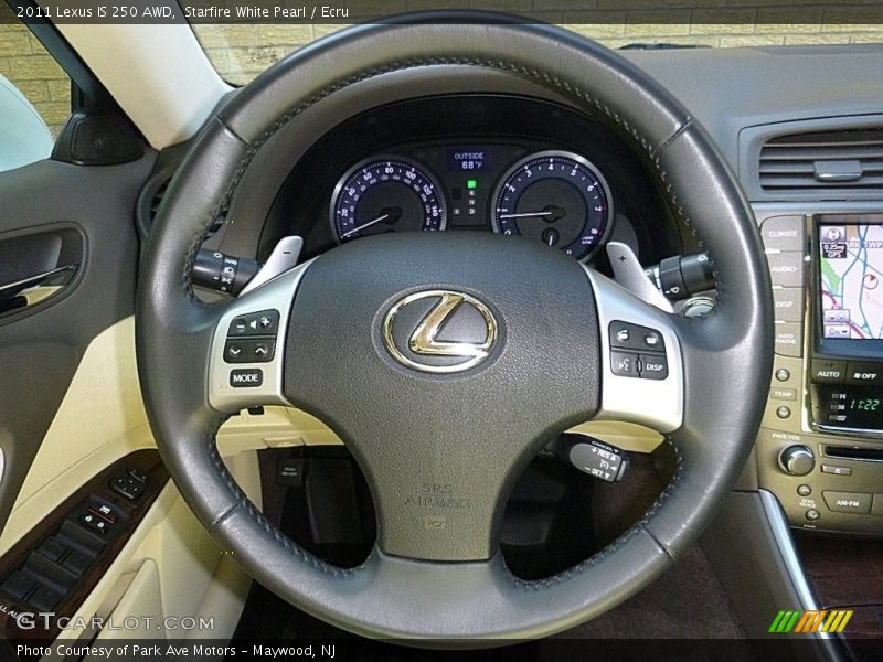 Starfire White Pearl / Ecru 2011 Lexus IS 250 AWD