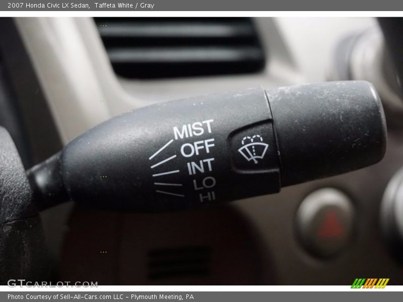 Taffeta White / Gray 2007 Honda Civic LX Sedan