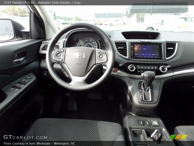Alabaster Silver Metallic / Gray 2015 Honda CR-V EX