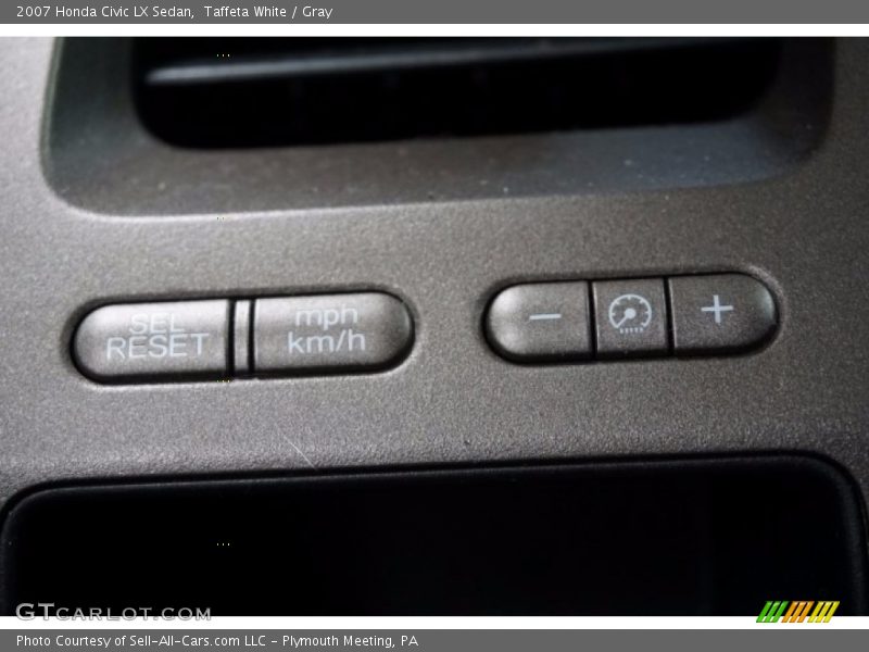 Taffeta White / Gray 2007 Honda Civic LX Sedan