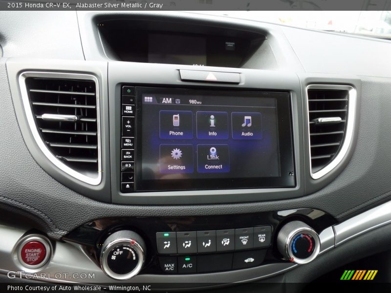 Alabaster Silver Metallic / Gray 2015 Honda CR-V EX