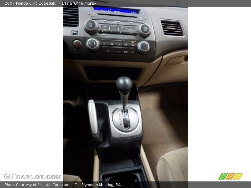 Taffeta White / Gray 2007 Honda Civic LX Sedan