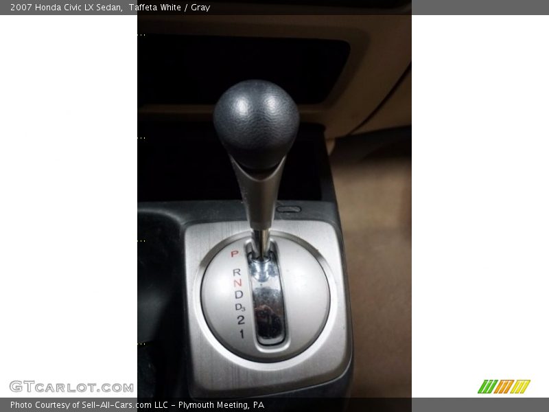 Taffeta White / Gray 2007 Honda Civic LX Sedan