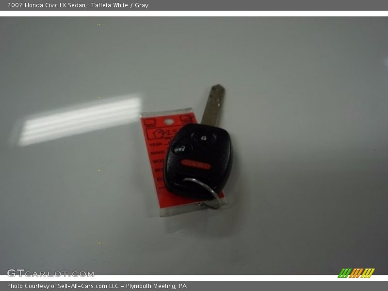 Taffeta White / Gray 2007 Honda Civic LX Sedan