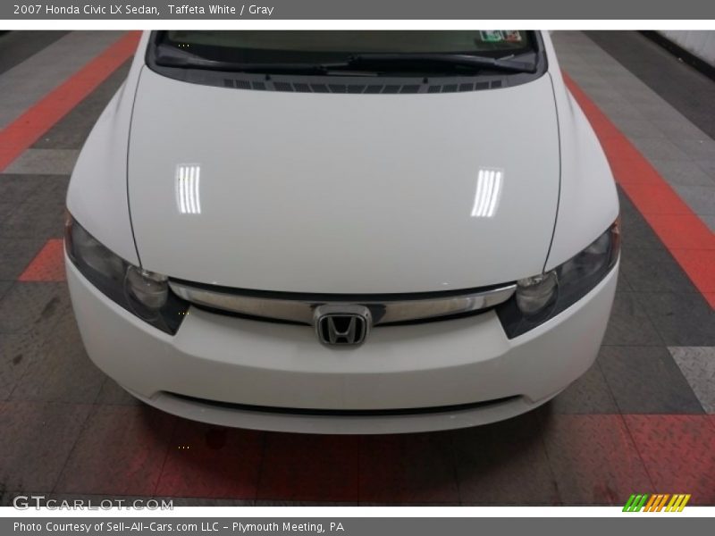 Taffeta White / Gray 2007 Honda Civic LX Sedan